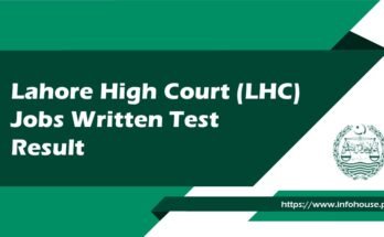 Lahore High Court (LHC) Jobs Written Test Result 2023